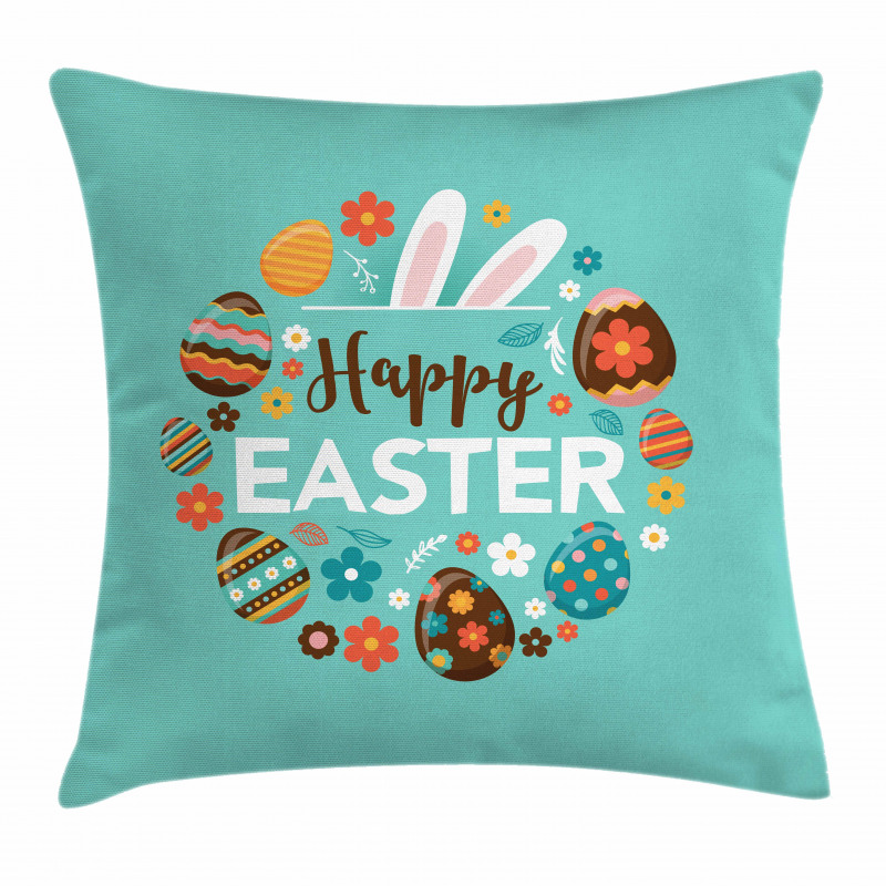 Spring Holiday Pattern Pillow Cover