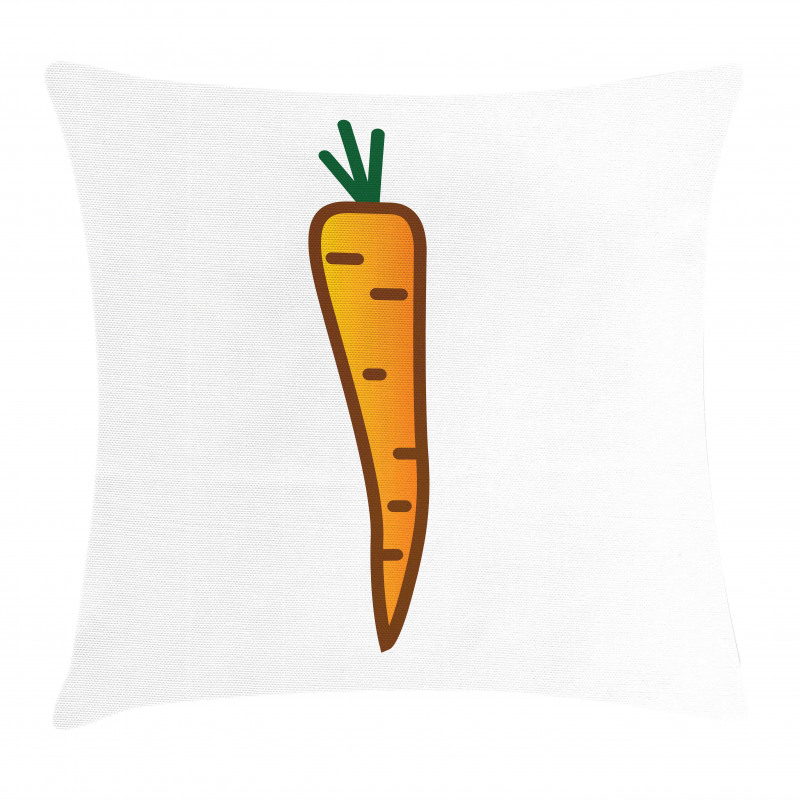 Carrot Drawing Pillow Cover