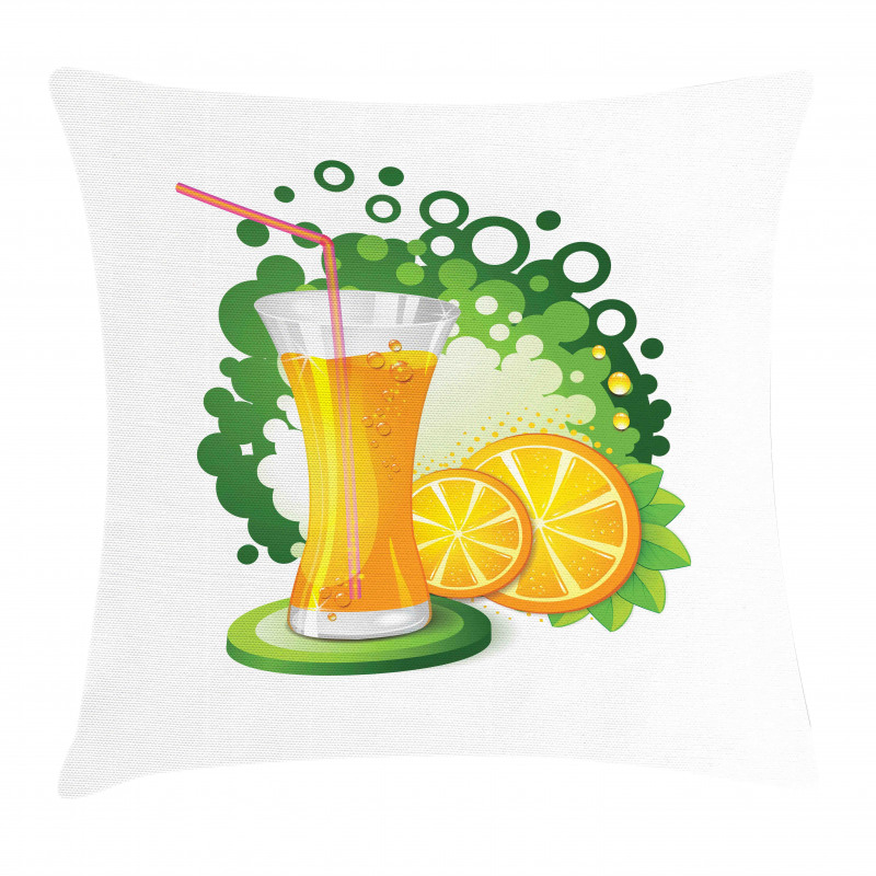 Juice Fruit Slices Pillow Cover