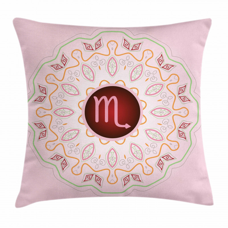 Mandala in Pink Pillow Cover