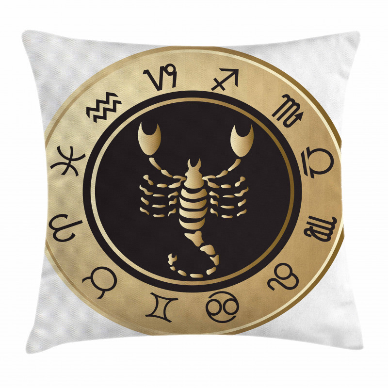 Signs Circle Pillow Cover