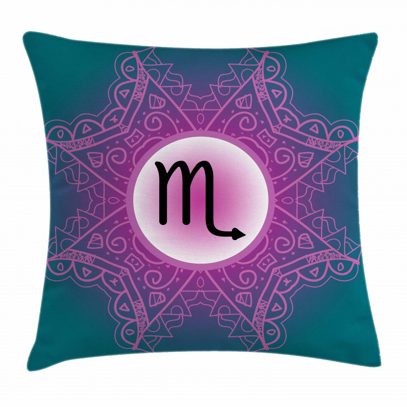 Fuchsia Mandala Pillow Cover