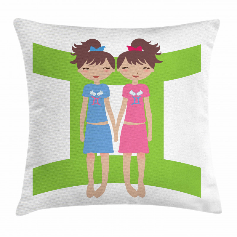 Twin Girls Teens Pillow Cover