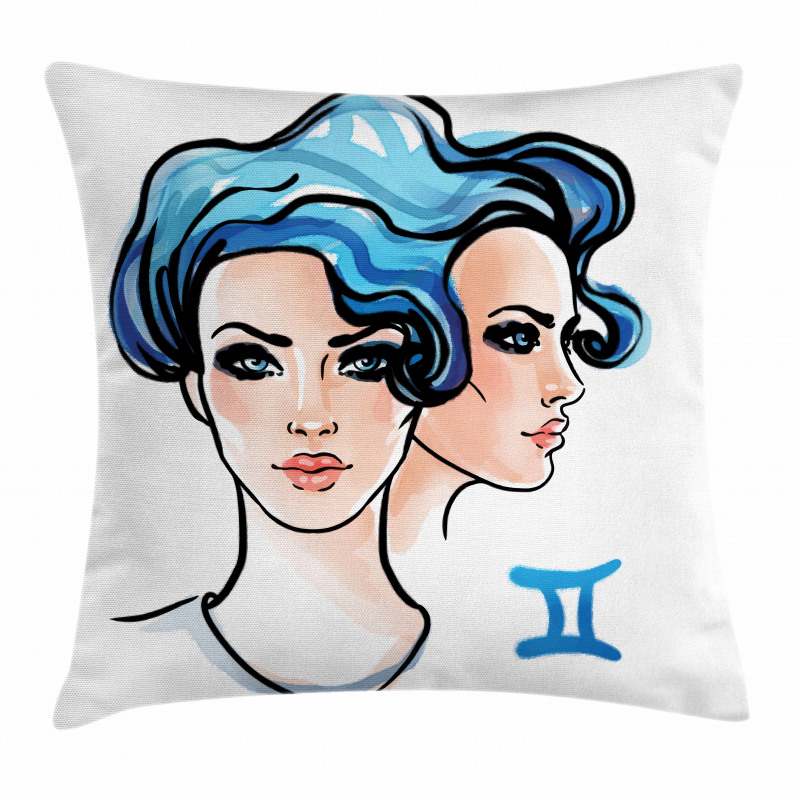 Watercolor Women Pillow Cover