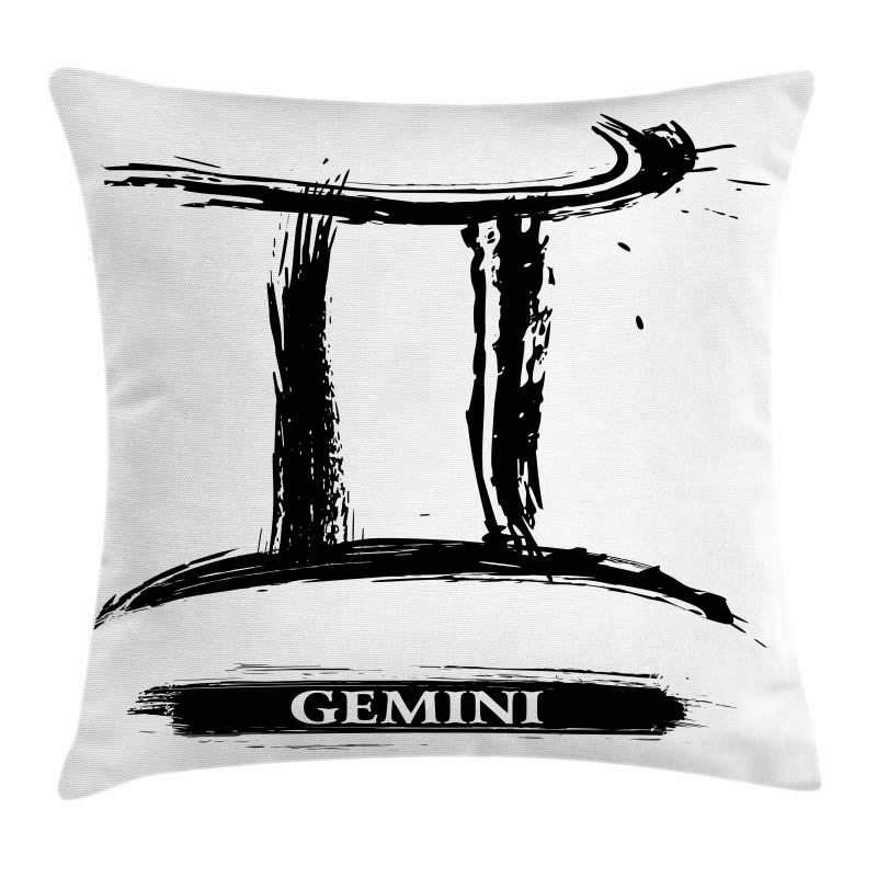 Grunge Brush Art Pillow Cover