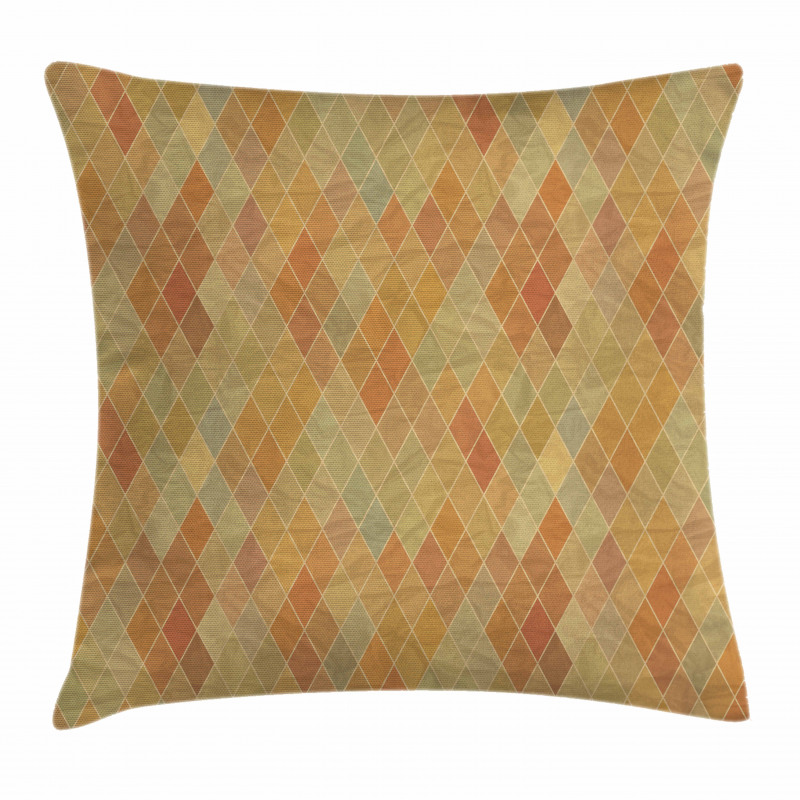Geometric Rhombus Tile Pillow Cover