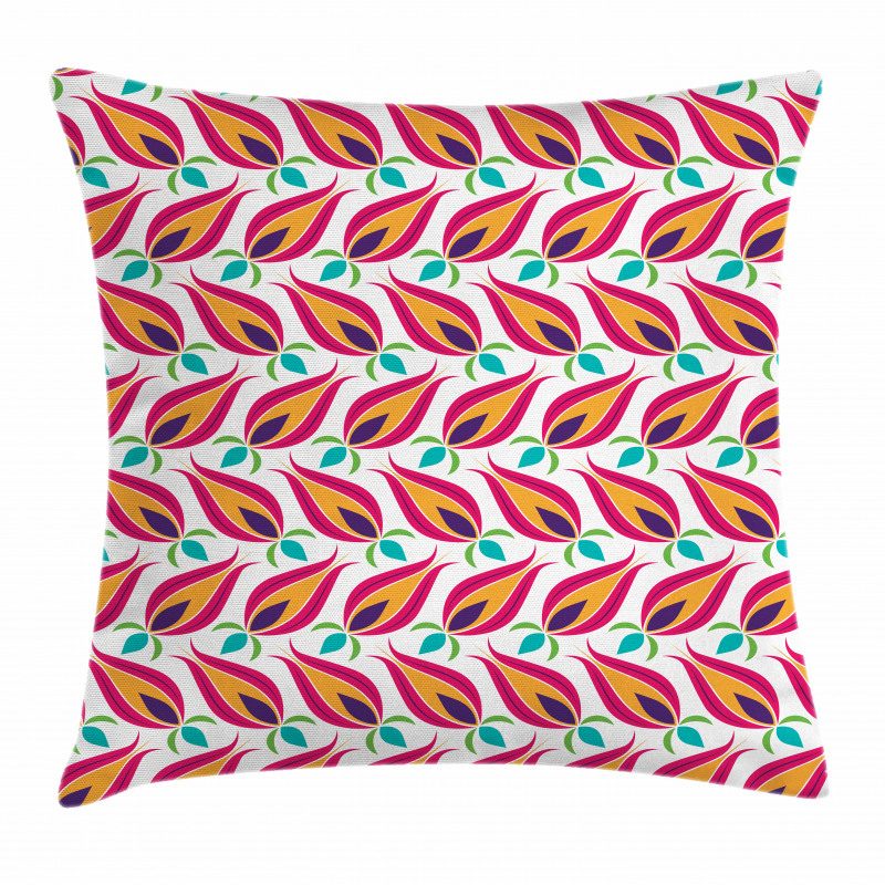 Traditional Tulip Flora Pillow Cover