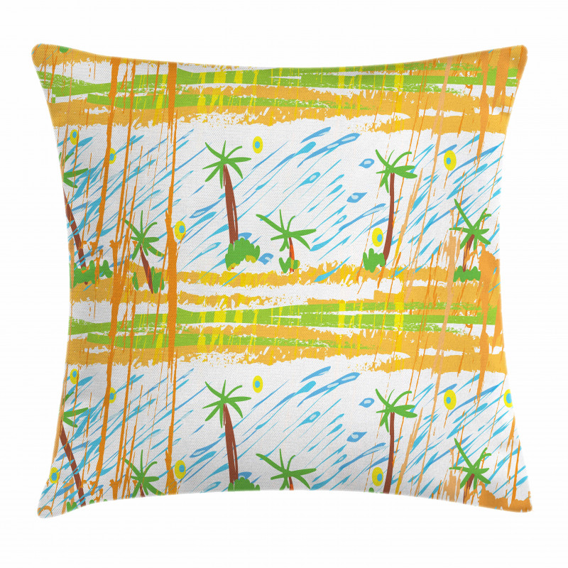 Childish Rainy Forest Pillow Cover