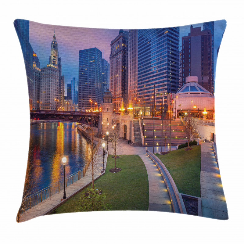 Cityscape Urban Pillow Cover