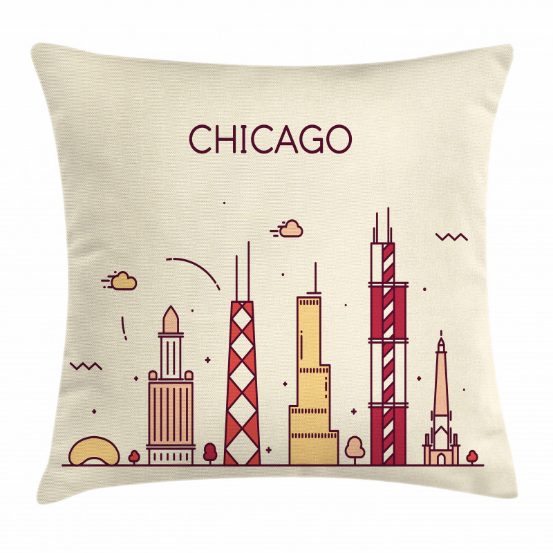Doodle Town Pillow Cover