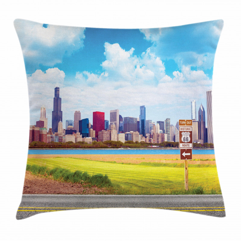 Famous Route 66 Pillow Cover