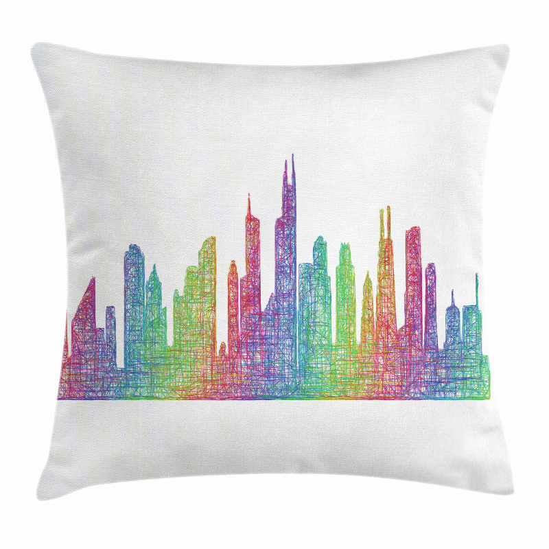 Abstract Scene Pillow Cover