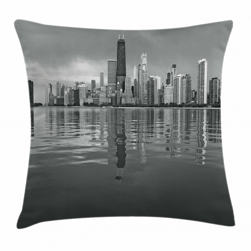 Harbor Coastal Town Pillow Cover