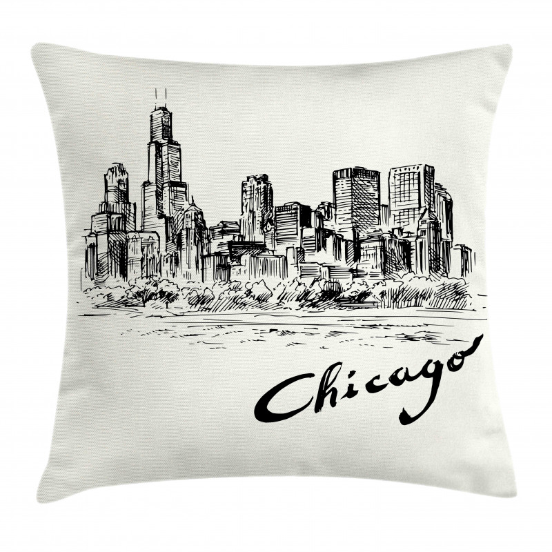 Vintage Sketch Pillow Cover