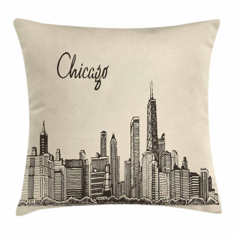 Vintage Urban Pillow Cover