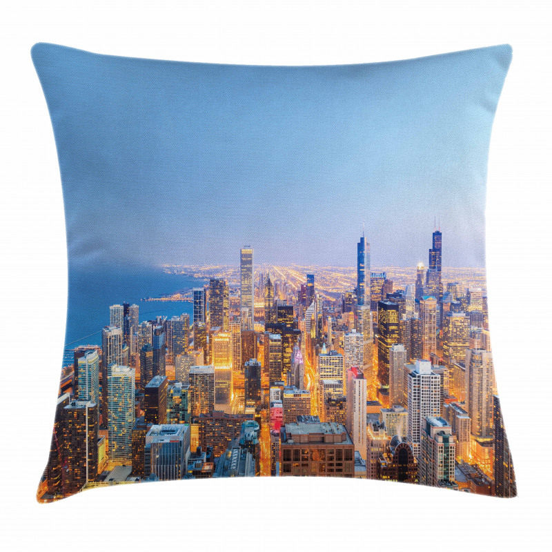 Vibrant City Pillow Cover