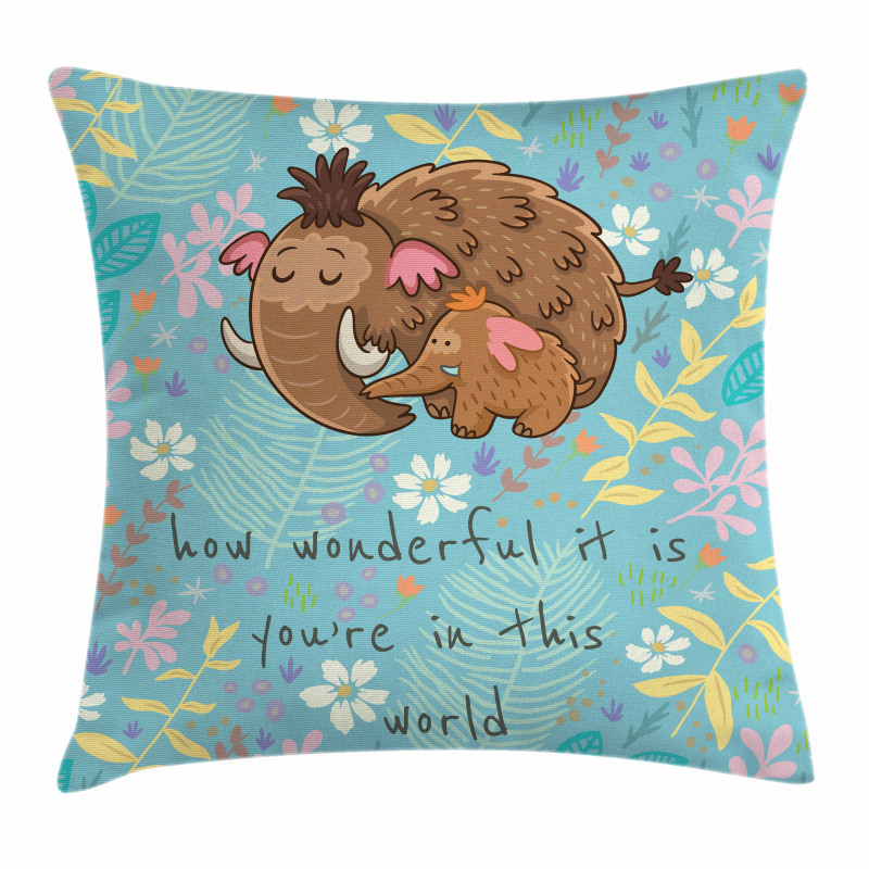 Mothers Day Elephant Pillow Cover