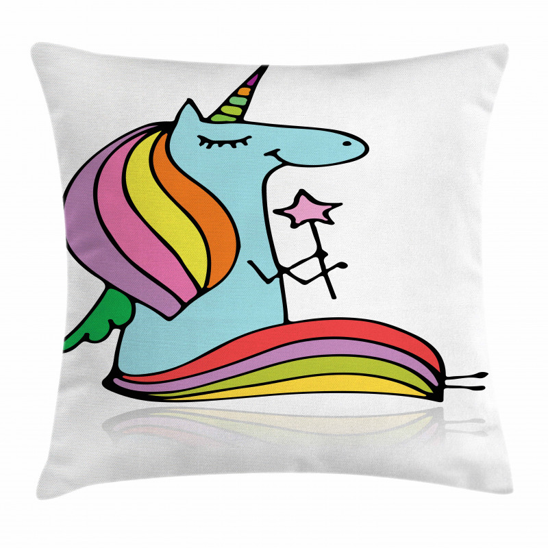 Doodle Mythical Animal Pillow Cover