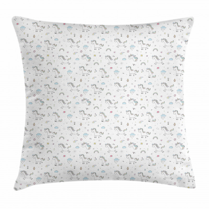 Fairy Animal Pattern Pillow Cover