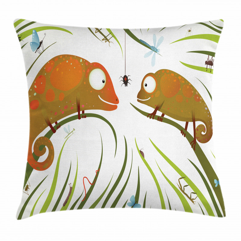 Insect World Design Pillow Cover