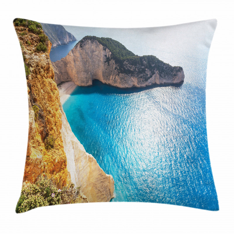Zakynthos Island Coast Pillow Cover
