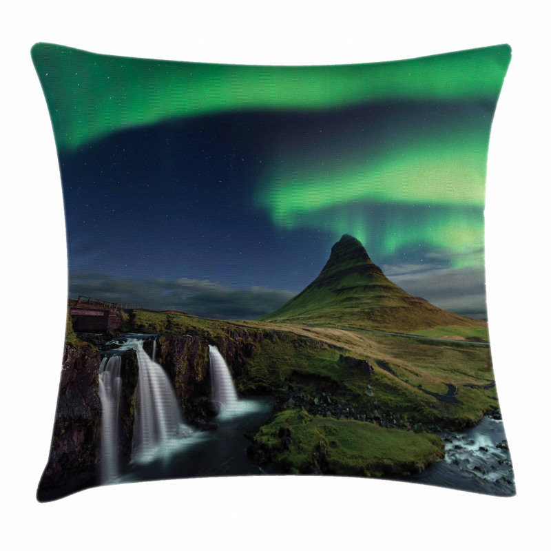 Waterfall Night Pillow Cover