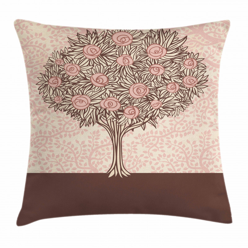 Flourishing Tree Branch Pillow Cover