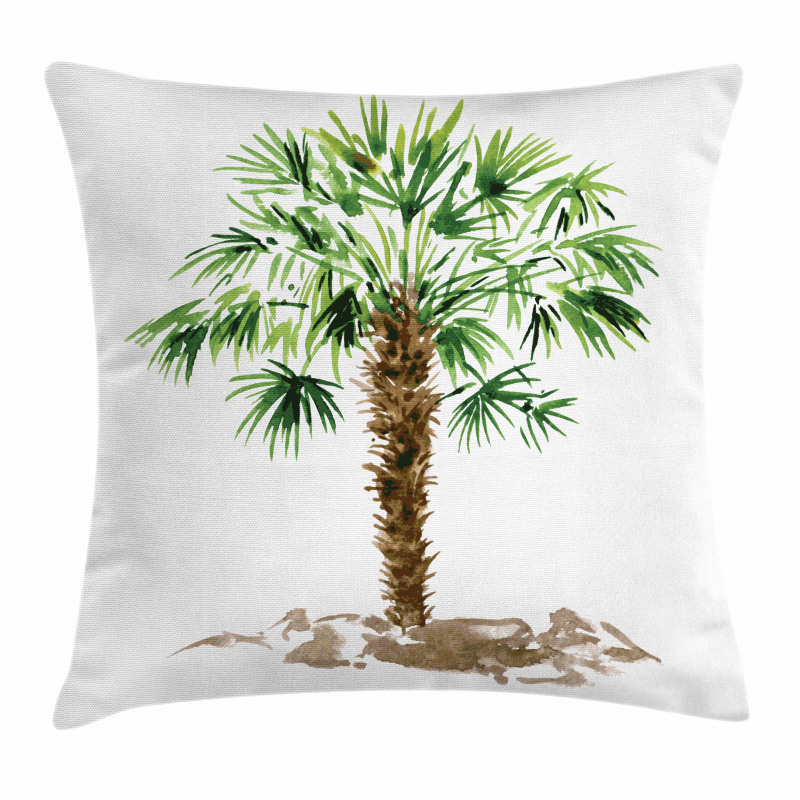Hawaiian Palm Tree Pillow Cover