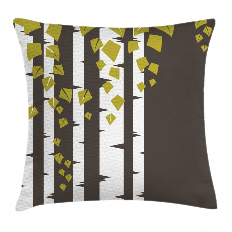 Silhouette of Tree Pillow Cover