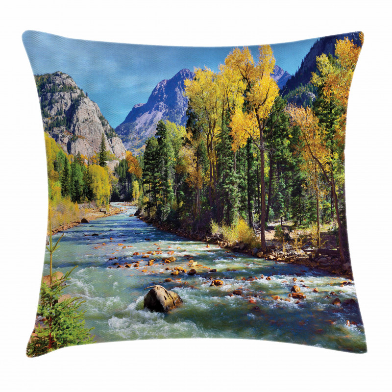 Mountains of Colorado Pillow Cover