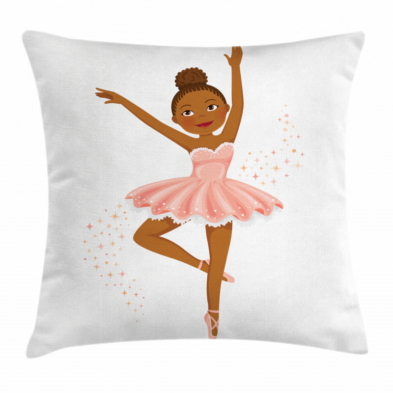 Ballerina Dancing Kids Pillow Cover