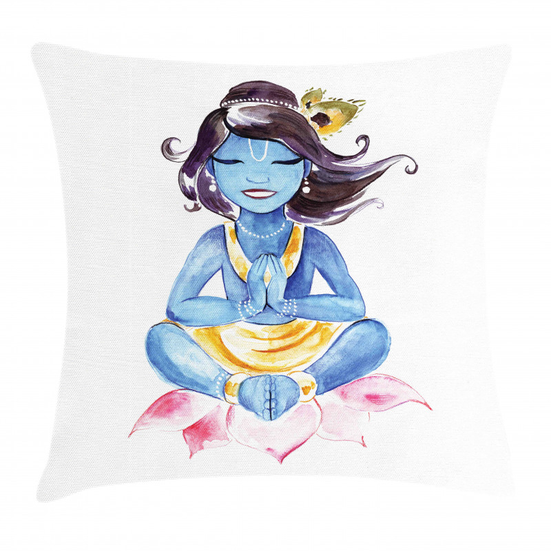 Happy Ancient Character Form Pillow Cover