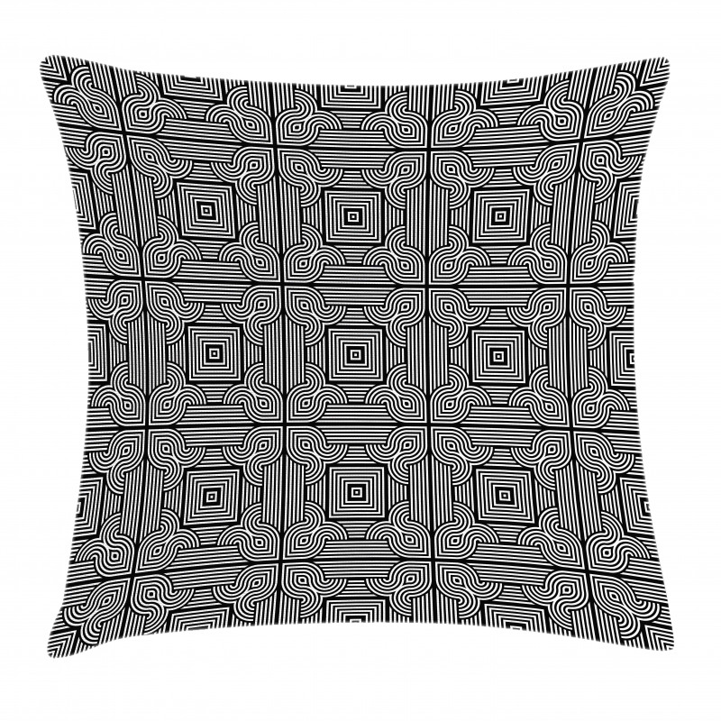 Stripy Geometrical Pillow Cover