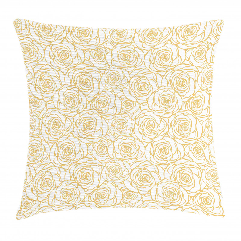 Art Deco Roses Pillow Cover