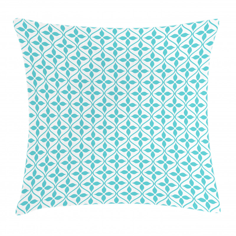 Waves and Flowers Pillow Cover