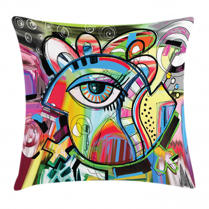 Colorful Art Eye Pillow Cover
