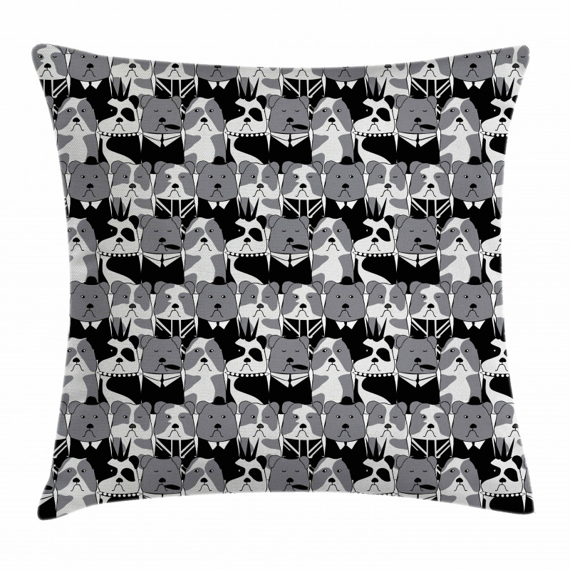 Gentlemen Punk Animals Pillow Cover