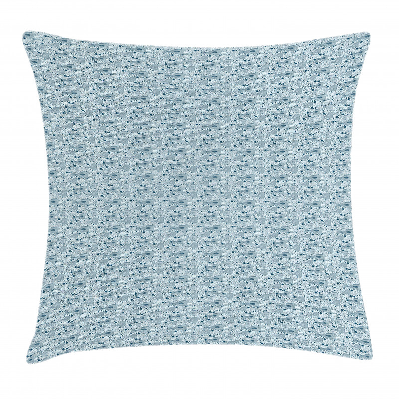 Fishes and Bubbles Pillow Cover