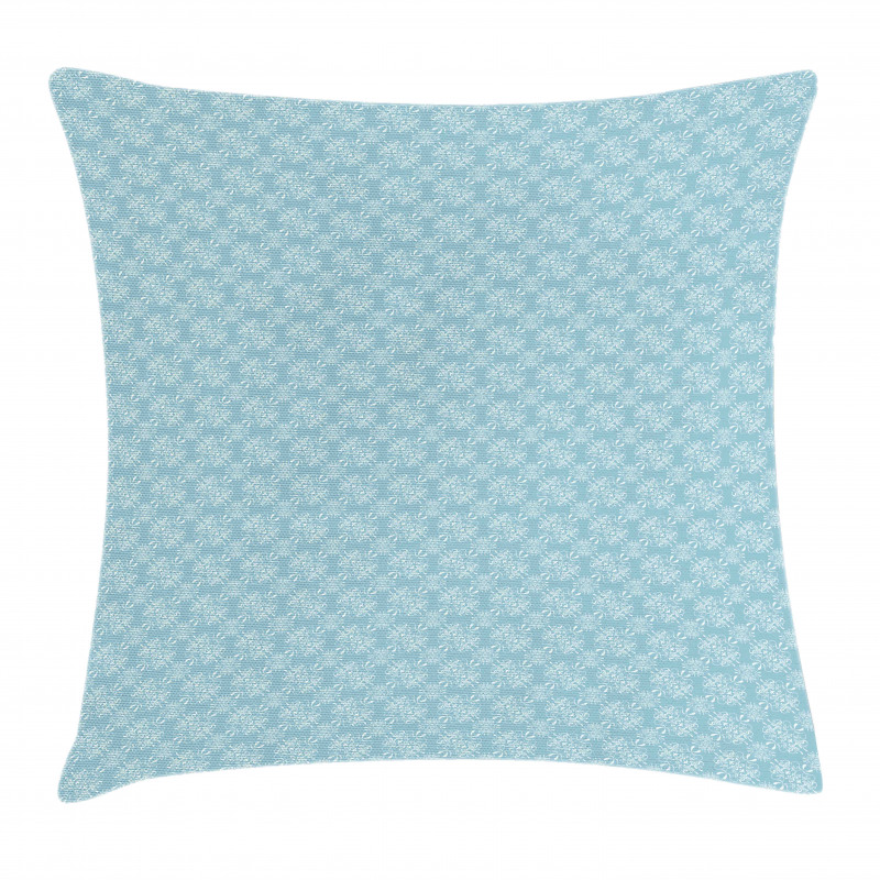 Retro Revival Curly Flower Pillow Cover
