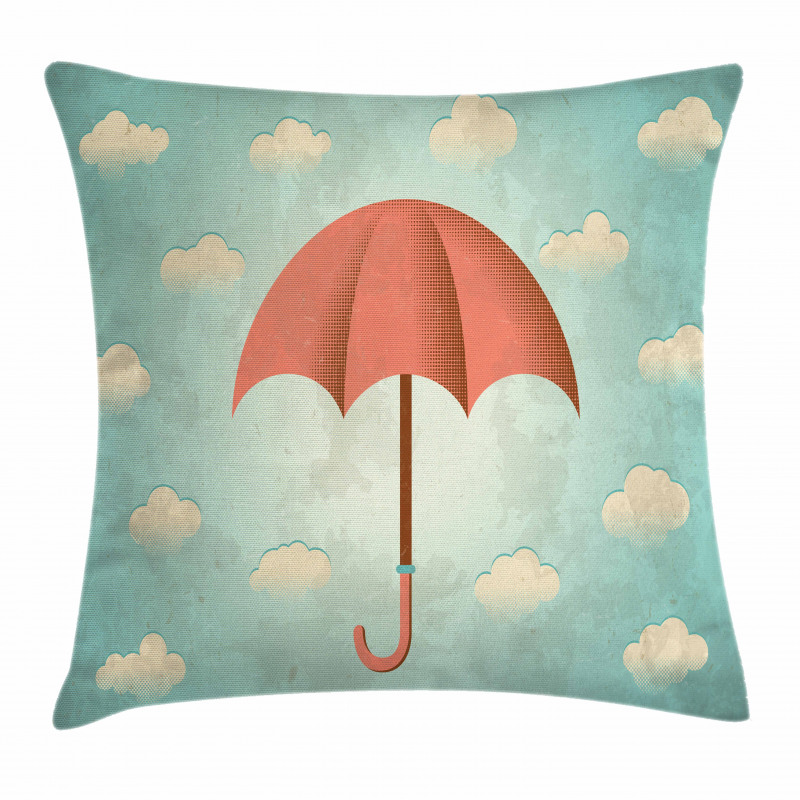 Vintage Cloudy Sky Pillow Cover
