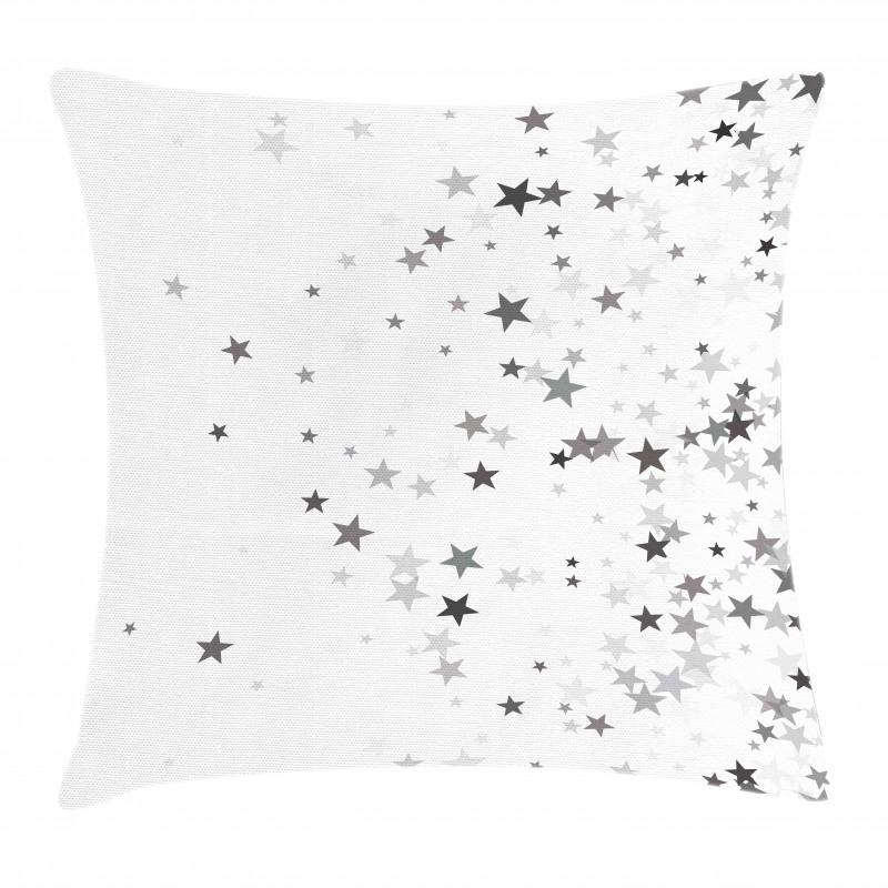 Grey Stars Celebration Pillow Cover
