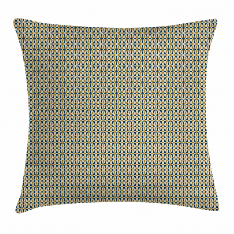 Rhombus and Hearts Pillow Cover