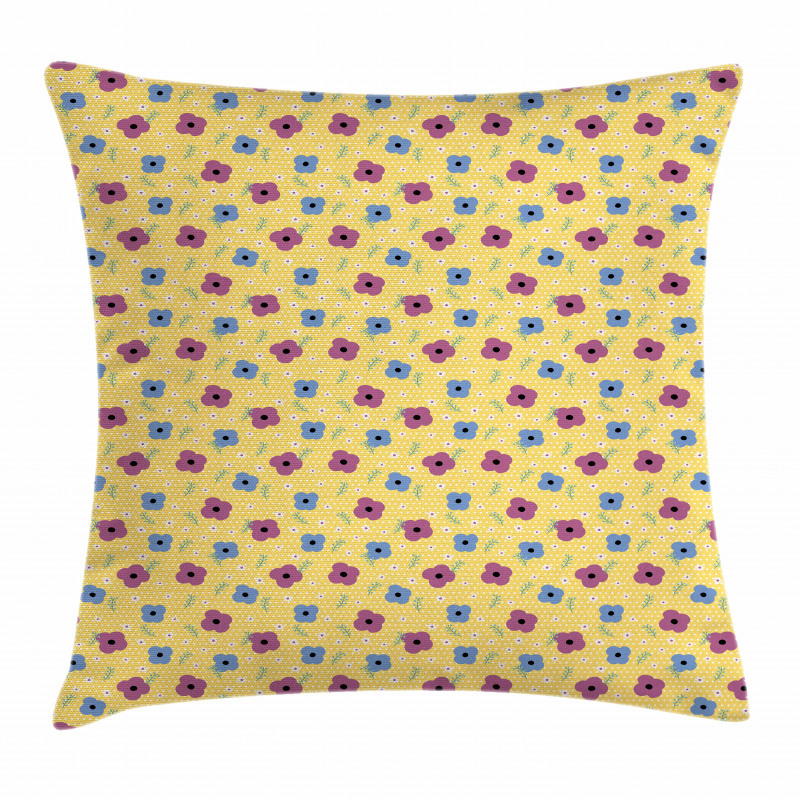 Blooming Doodle Petals Pillow Cover