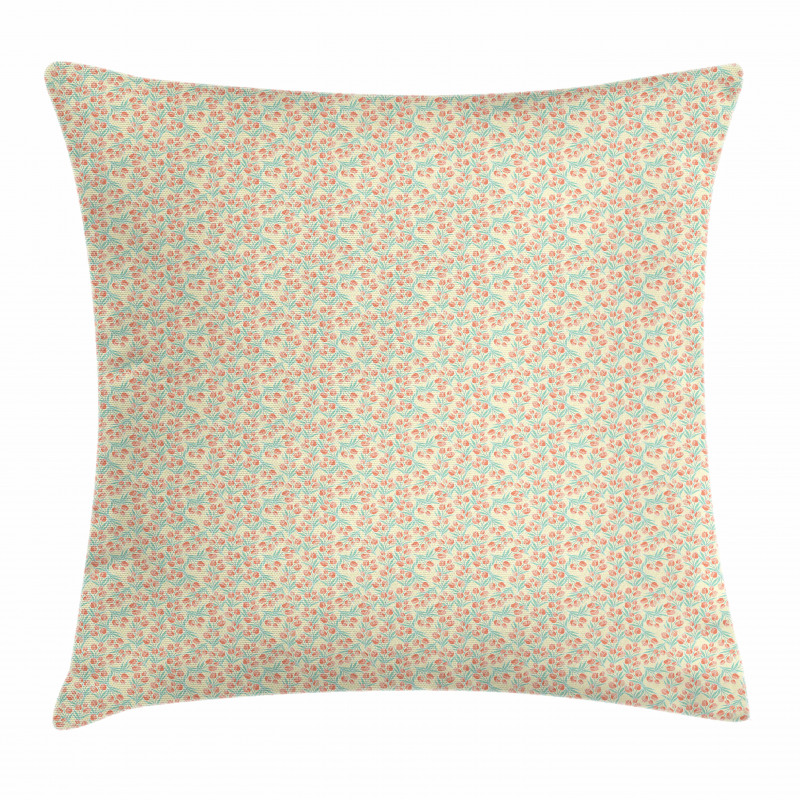 Seasonal Tulips Pattern Pillow Cover