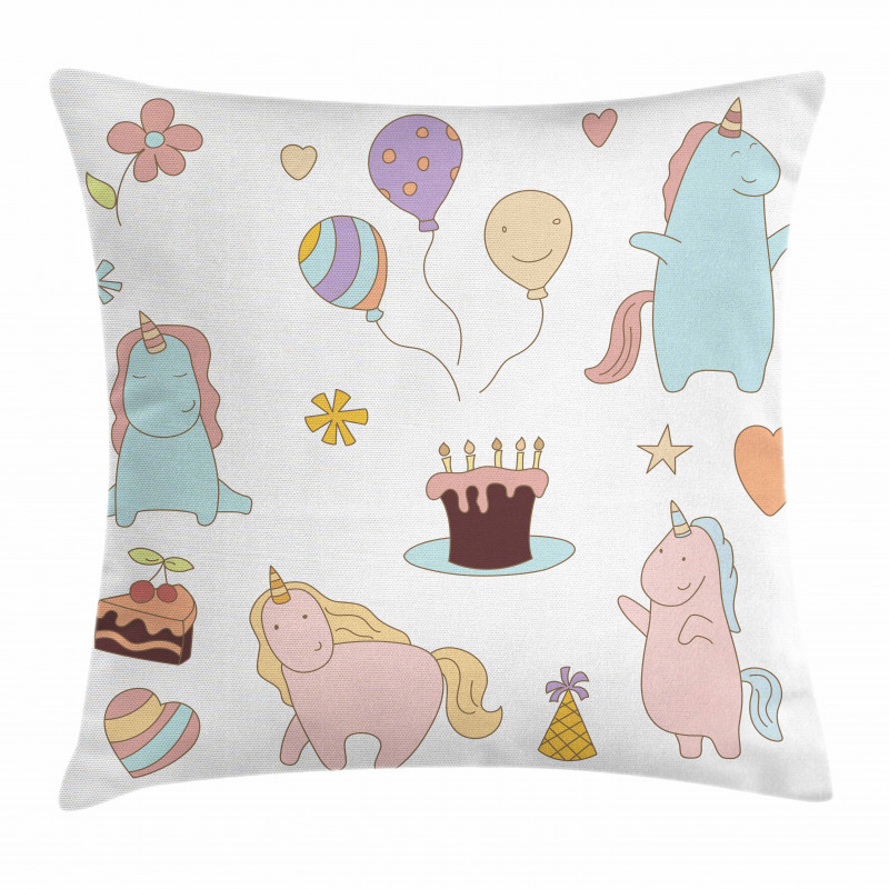 Birthday Animals Pillow Cover