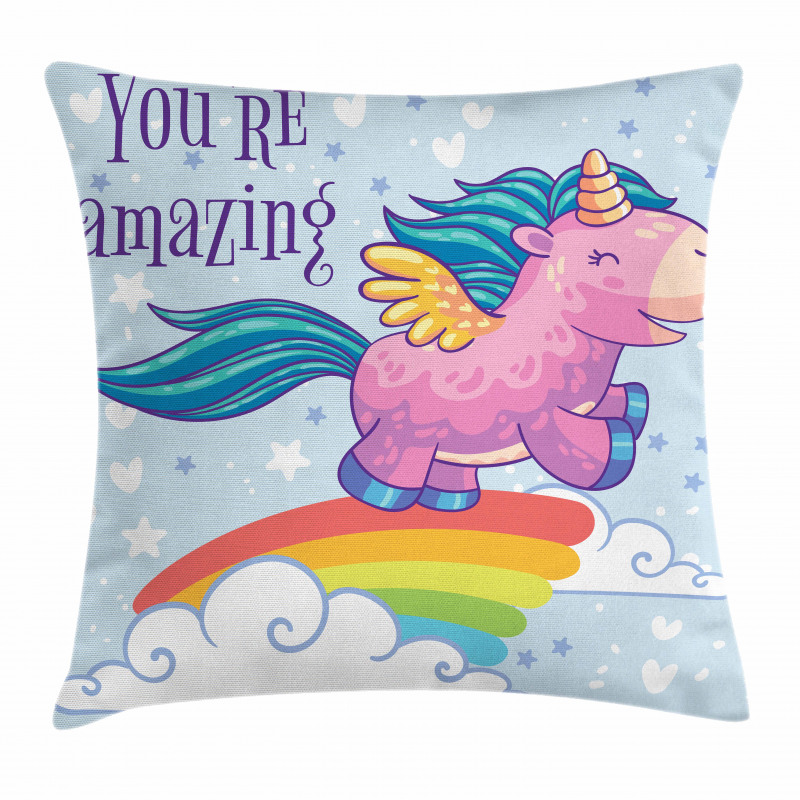 Pony in the Sky Pillow Cover