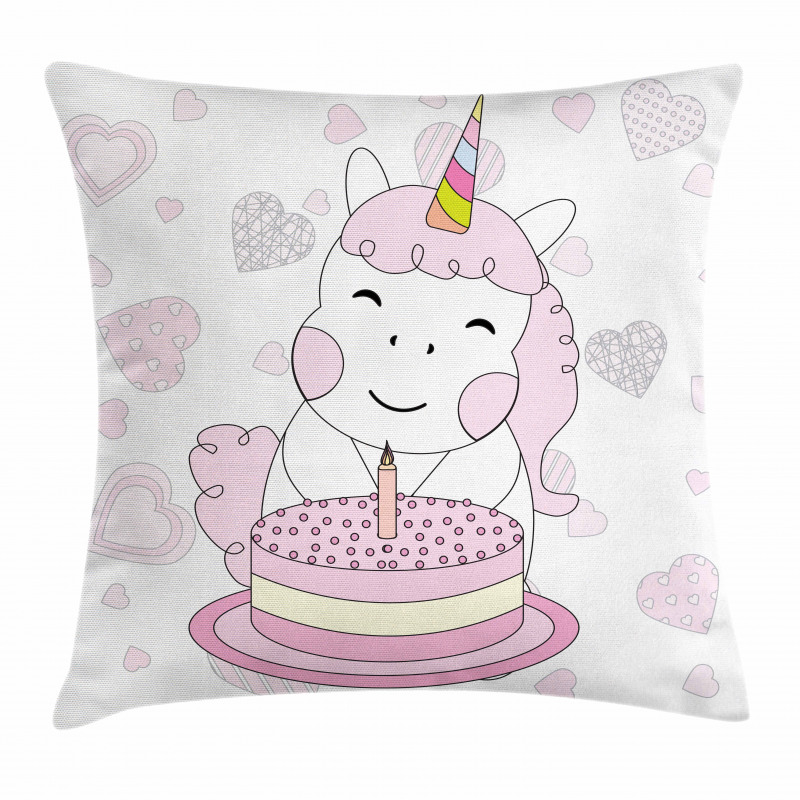 Horse and Cake Pillow Cover