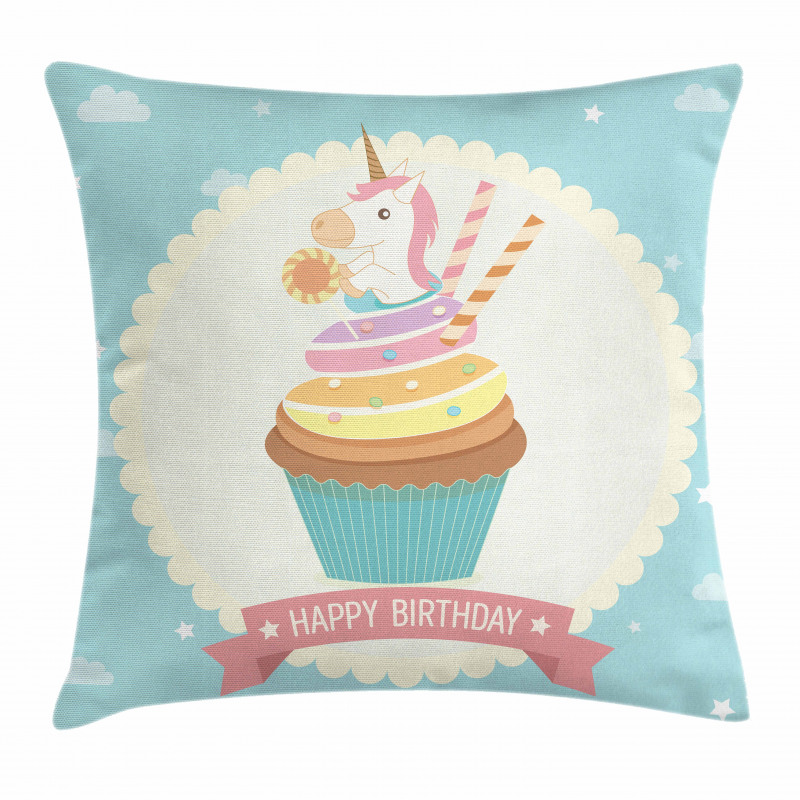 Fairy Cupcake Pillow Cover