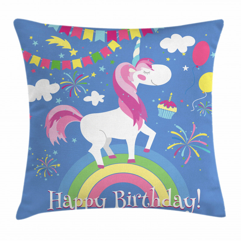 Birthday Cartoon Pillow Cover
