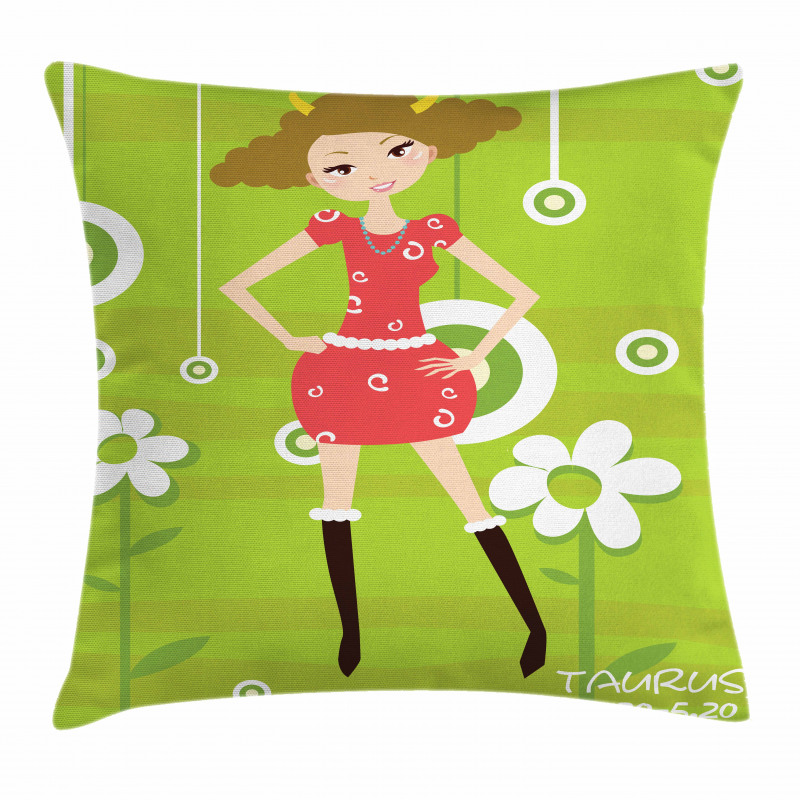 Fashion Teen Girl Pillow Cover